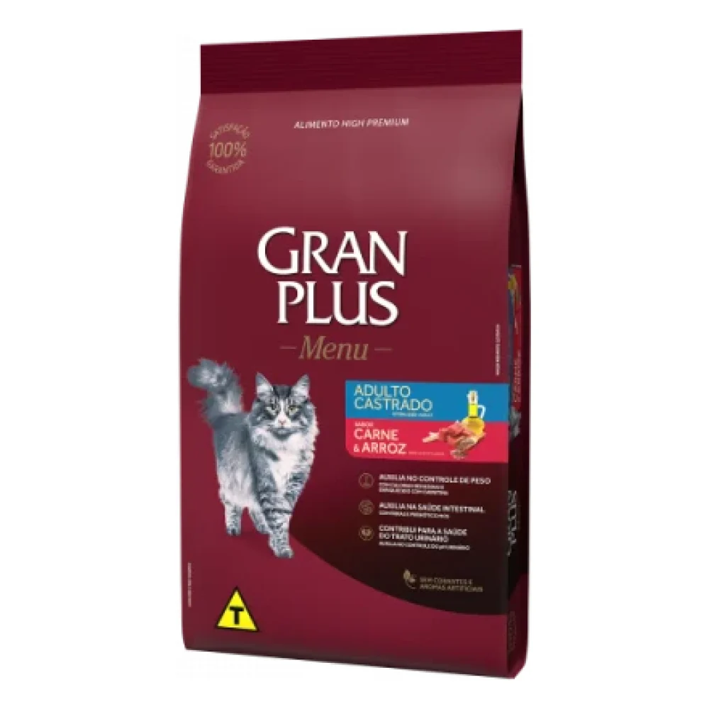 GranPlus Menu Gato Castrado Carne e Arroz