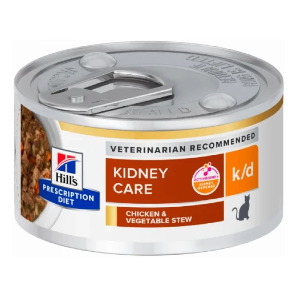 Hill’s Prescription Diet k/d Feline Chicken & Vegetable Stew - Canned (Kidney Care)