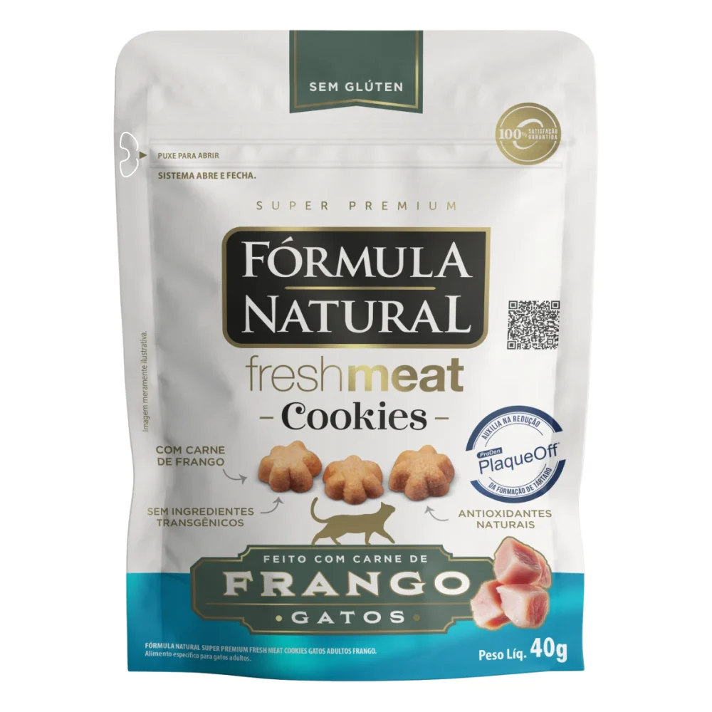 Fórmula Natural Fresh Meat Cookies Gatos Adultos Frango