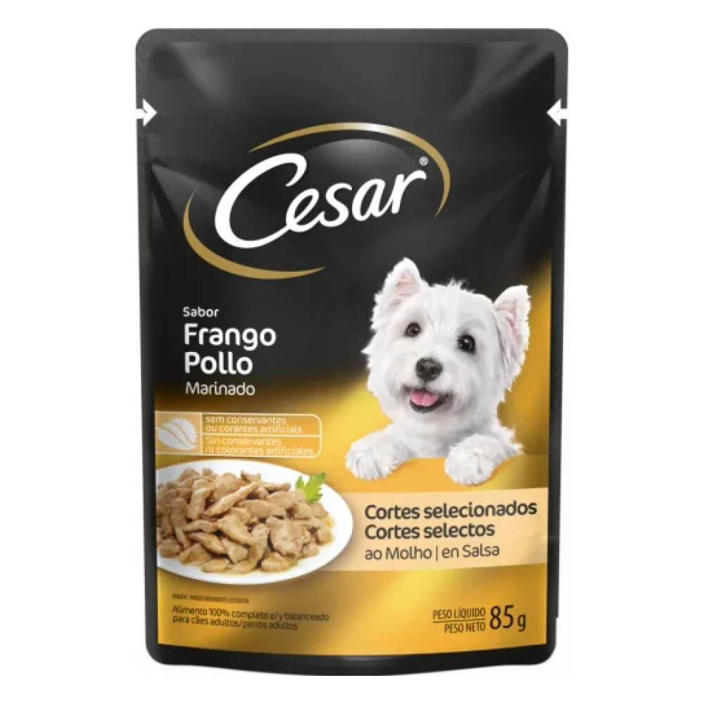 CESAR® Cortes Selecionados Sabor Frango Marinado ao Molho