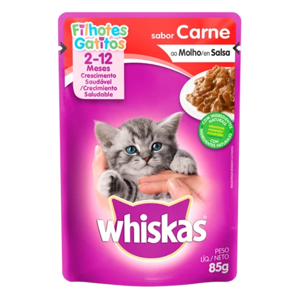 Whiskas® Filhotes Sabor Carne ao Molho