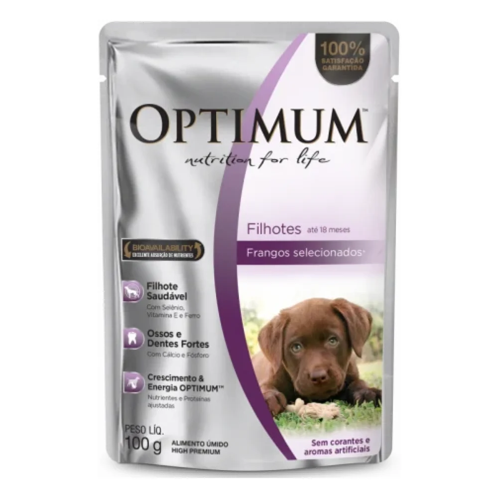 OPTIMUM™ Sachê Cães Filhotes - Sabor Frango