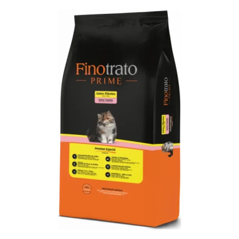 Finotrato Prime Salmão Gatos Filhotes
