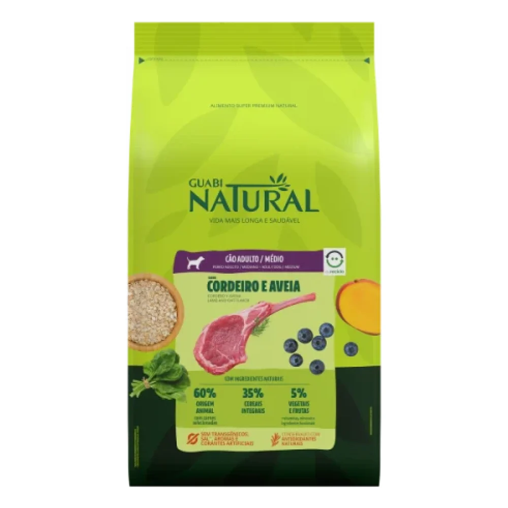 Guabi Natural Cão Adulto Grande e Gigante Frango e Arroz