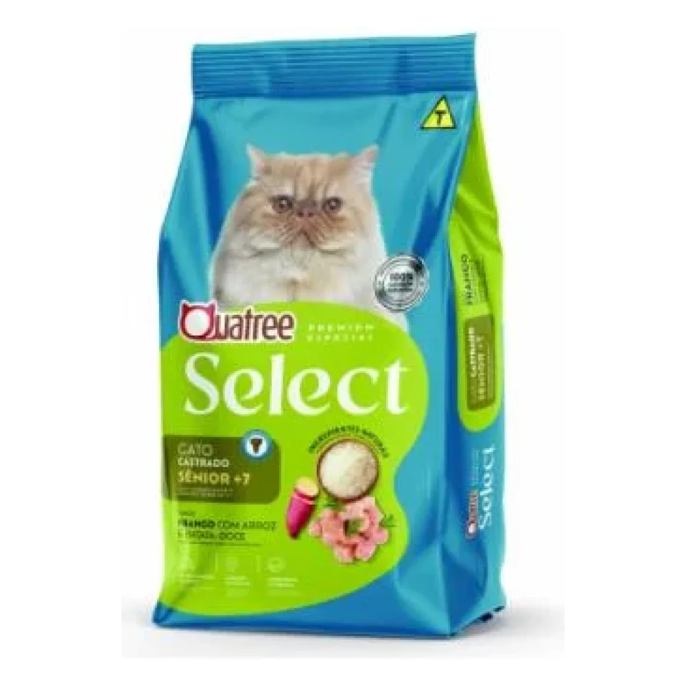 Quatree Select Gatos Castrados Sênior +7