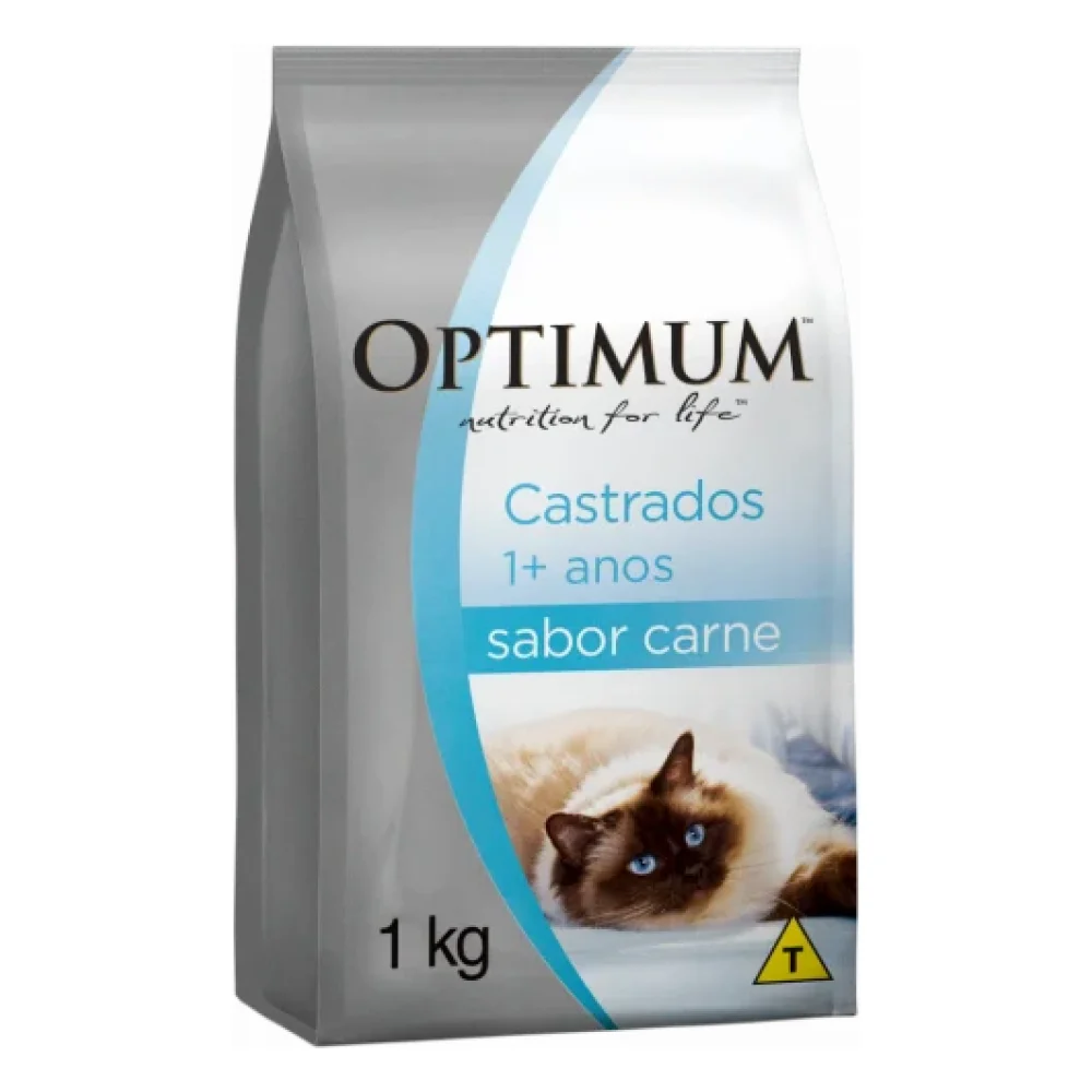 OPTIMUM™ Gatos Adultos Castrados - Carne