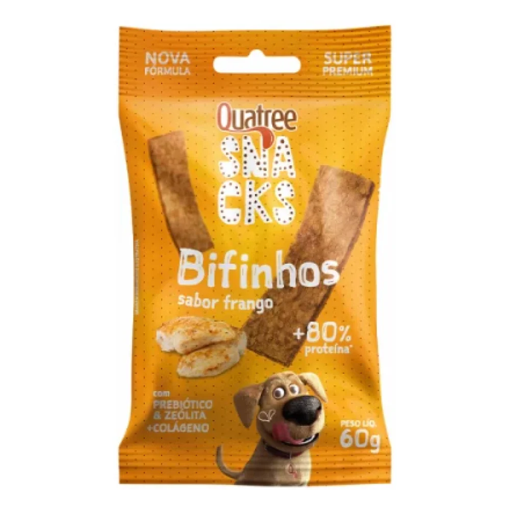 Quatree Snacks Bifinhos Sabor Frango