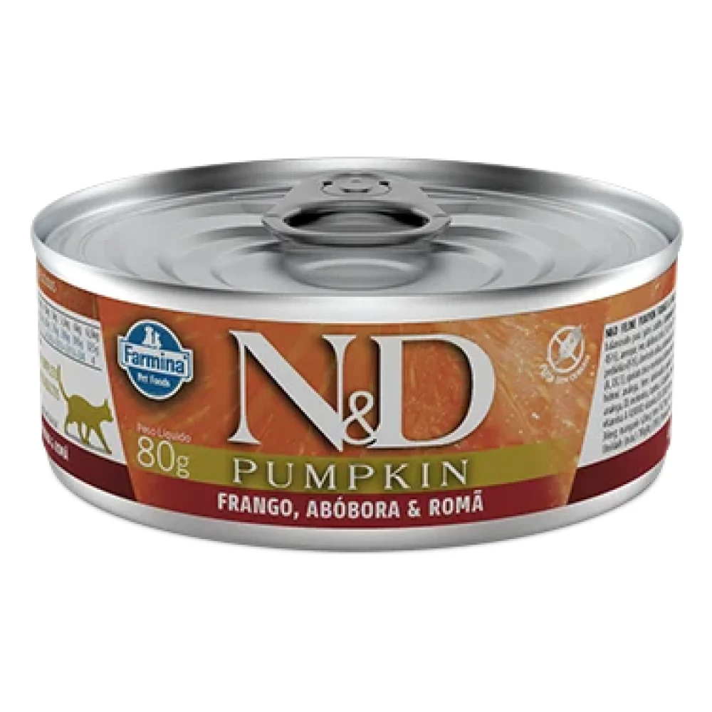 N&D Wet Feline Pumpkin Frango & Romã