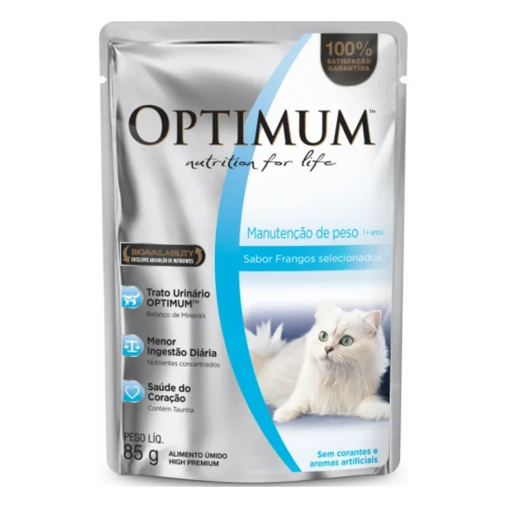 OPTIMUM™ Sachê Gatos Adultos Manutenção de peso - Sabor Frango