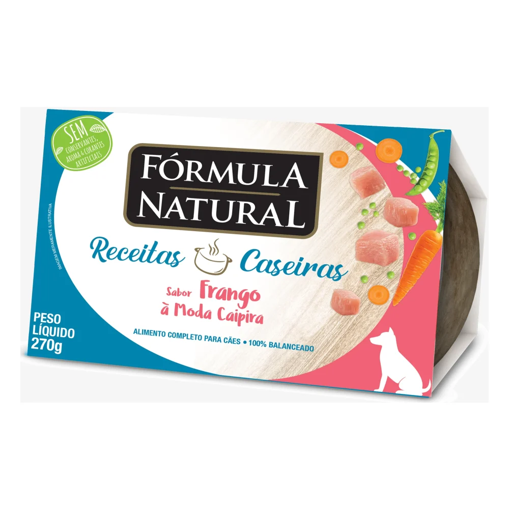 Fórmula Natural Receitas Caseiras Cães Adultos Frango À Moda Caipira