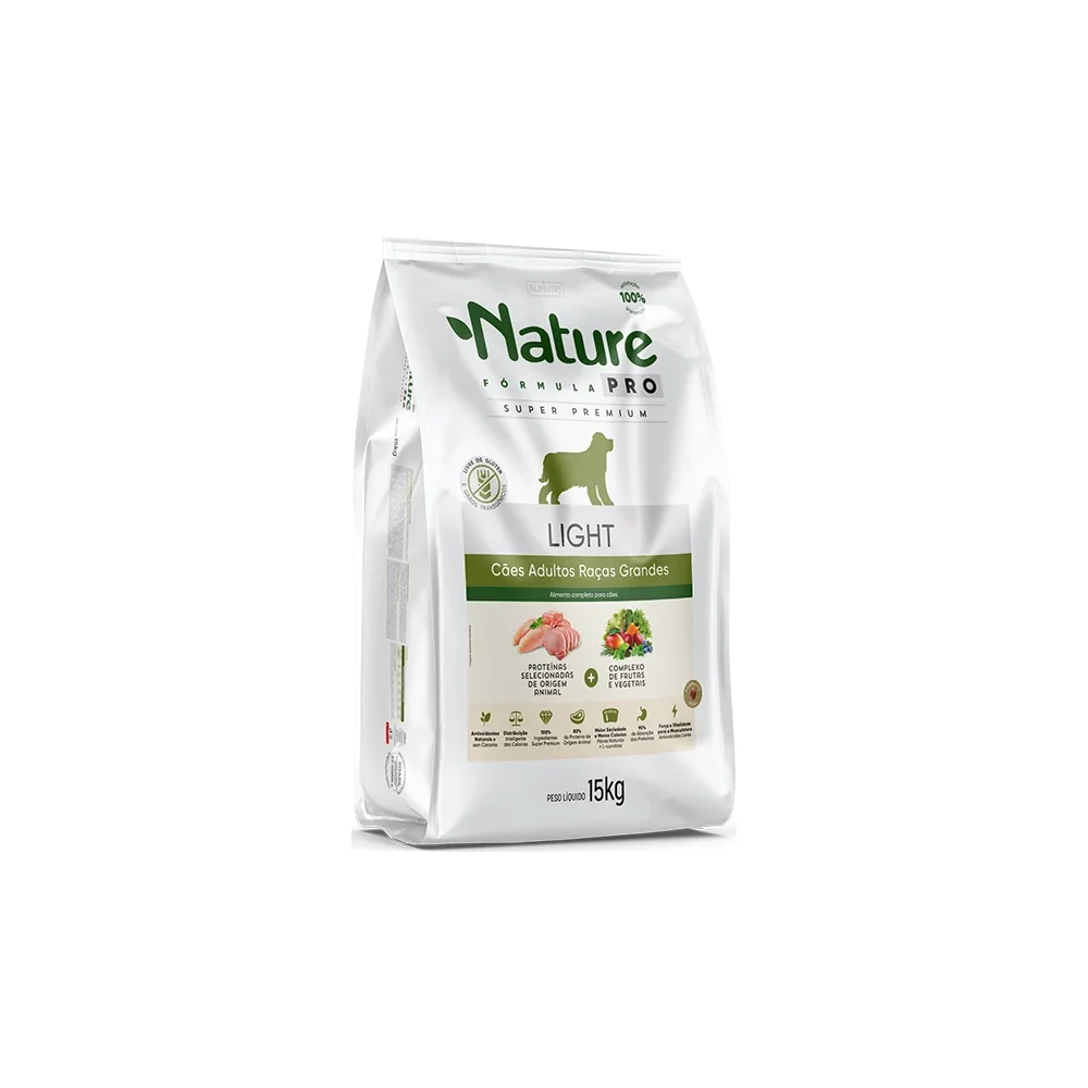 Alinutri Nature Fórmula PRO LIGHT Cães Adultos Raças Grandes