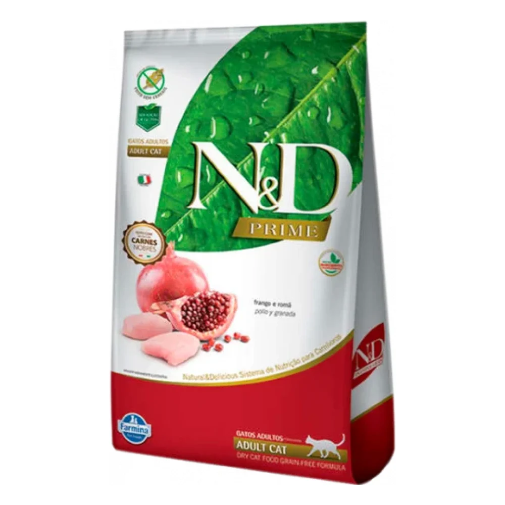 N&D Prime Feline Frango e Romã Adultos
