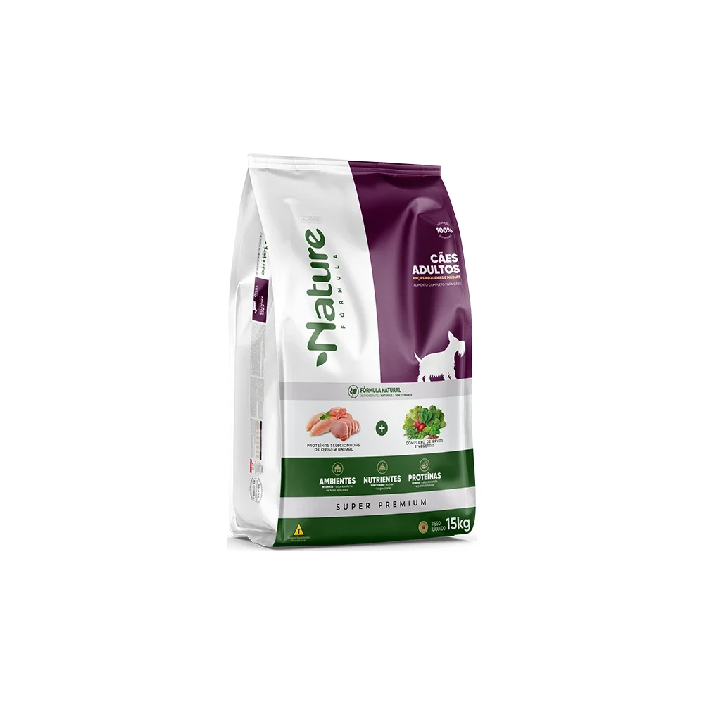 Alinutri Nature Fórmula Super Premium Cães Adultos Raças Pequenas e Médias