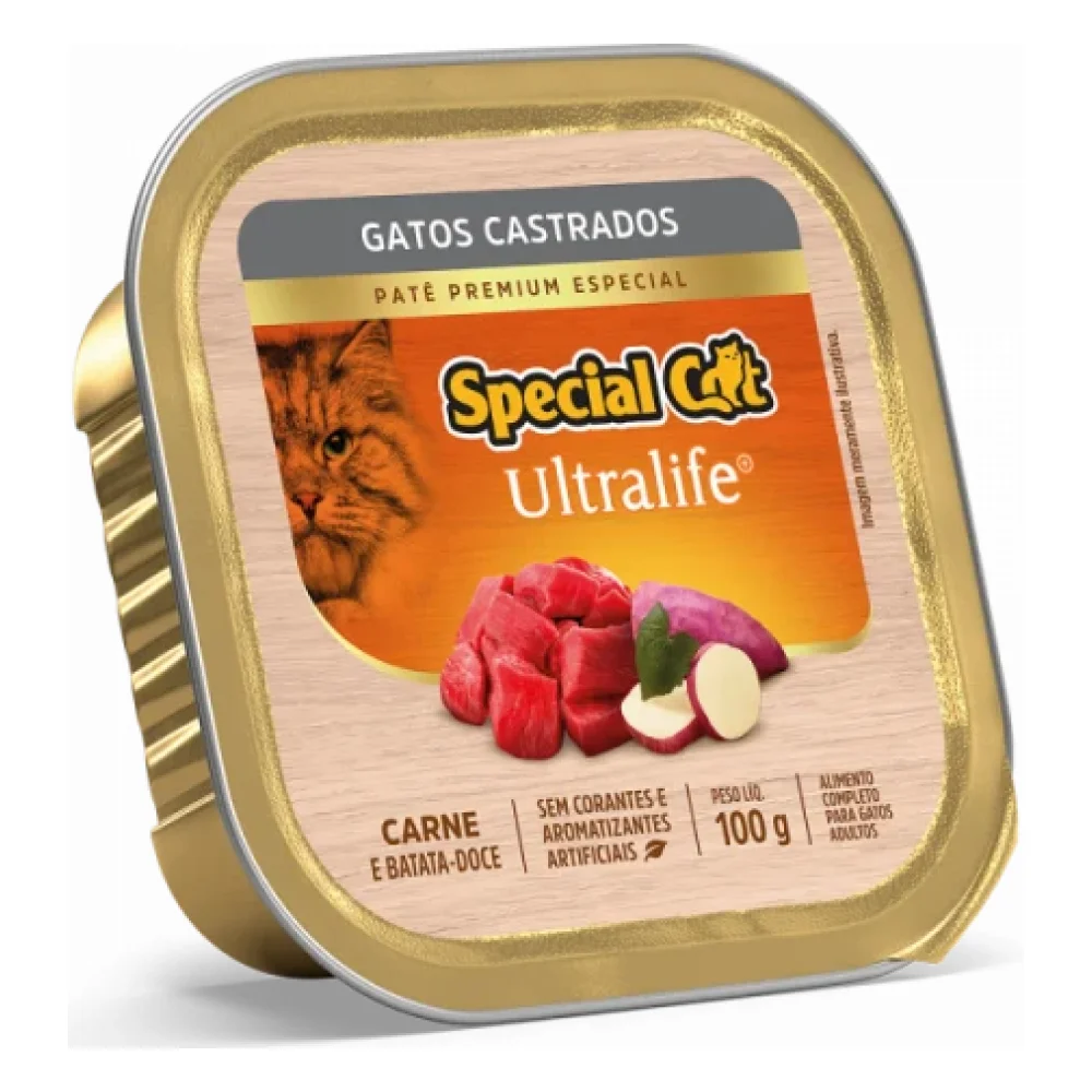 Special Cat Ultralife Patê Castrados Sabor Carne