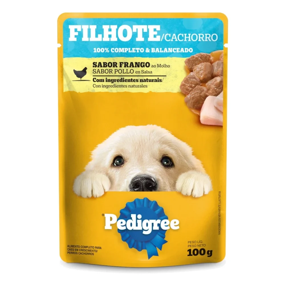 Pedigree® Sachê Filhotes - Sabor Frango ao Molho