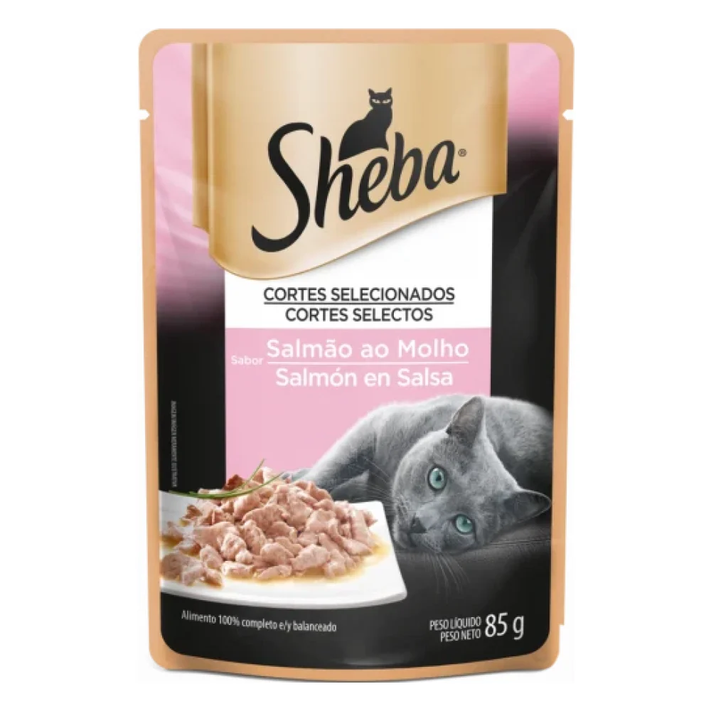 SHEBA® Cortes Selecionados Sabor Salmão ao Molho