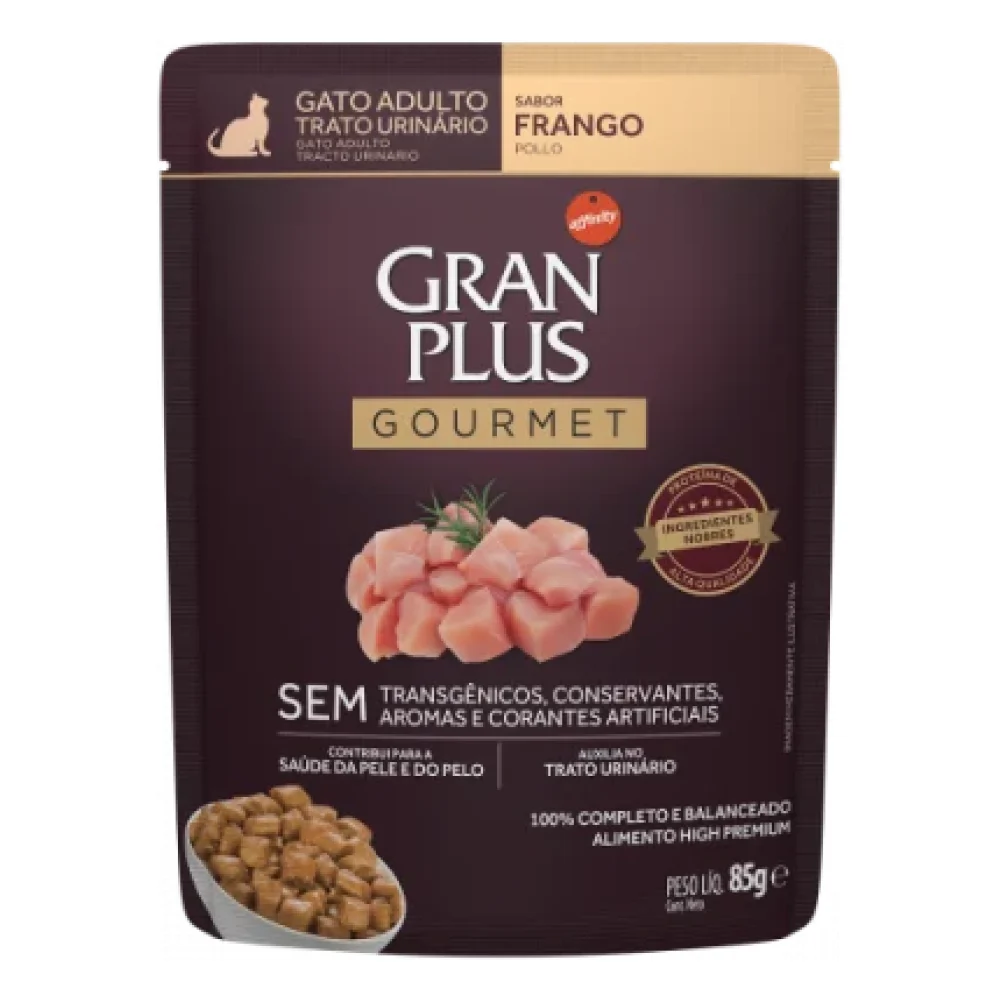 GranPlus Sachê Gourmet Gato Adulto Trato Urinário Frango