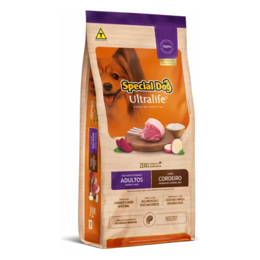 Special Dog Ultralife Adultos Raças Pequenas Cordeiro e Arroz