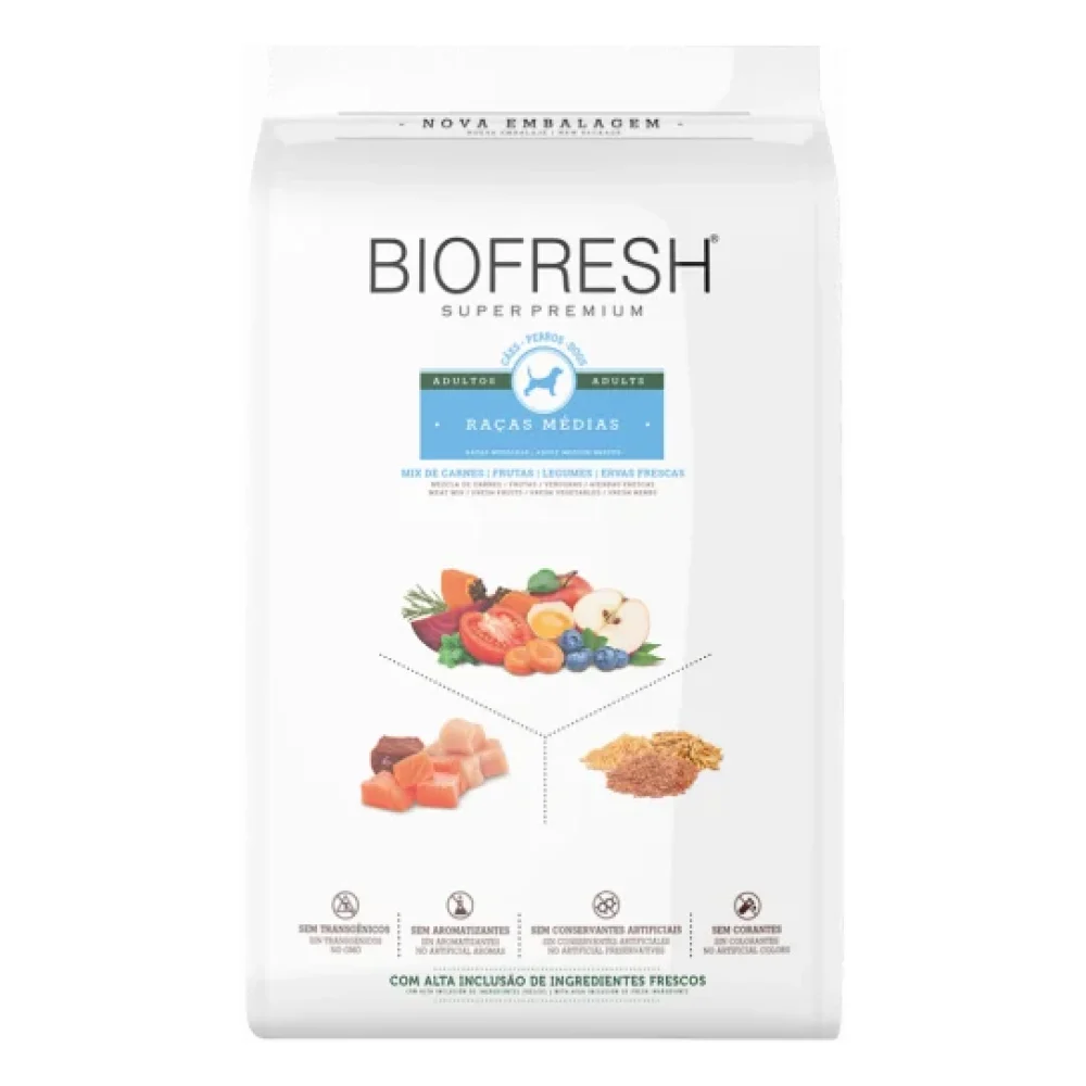 Biofresh Super Premium para Cães Adultos de Raças Médias