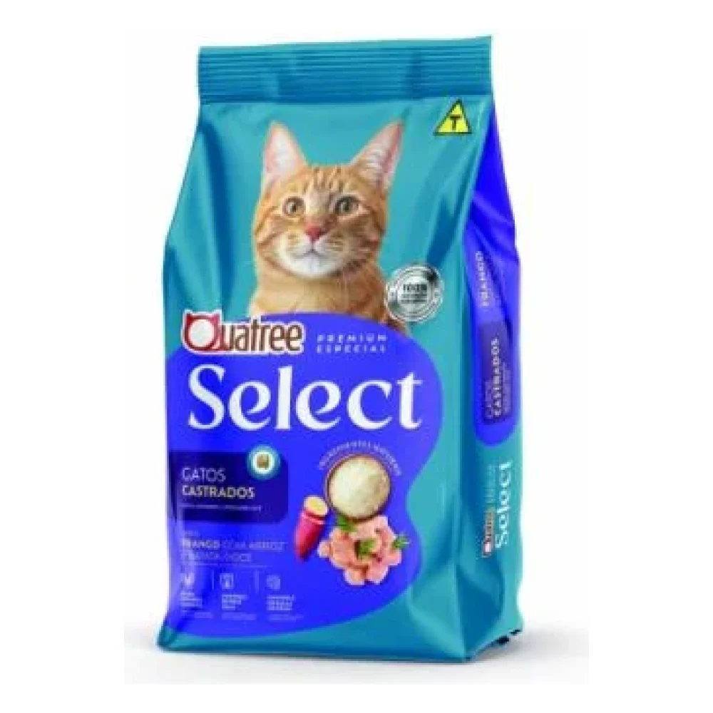 Quatree Select Gatos Castrados Frango