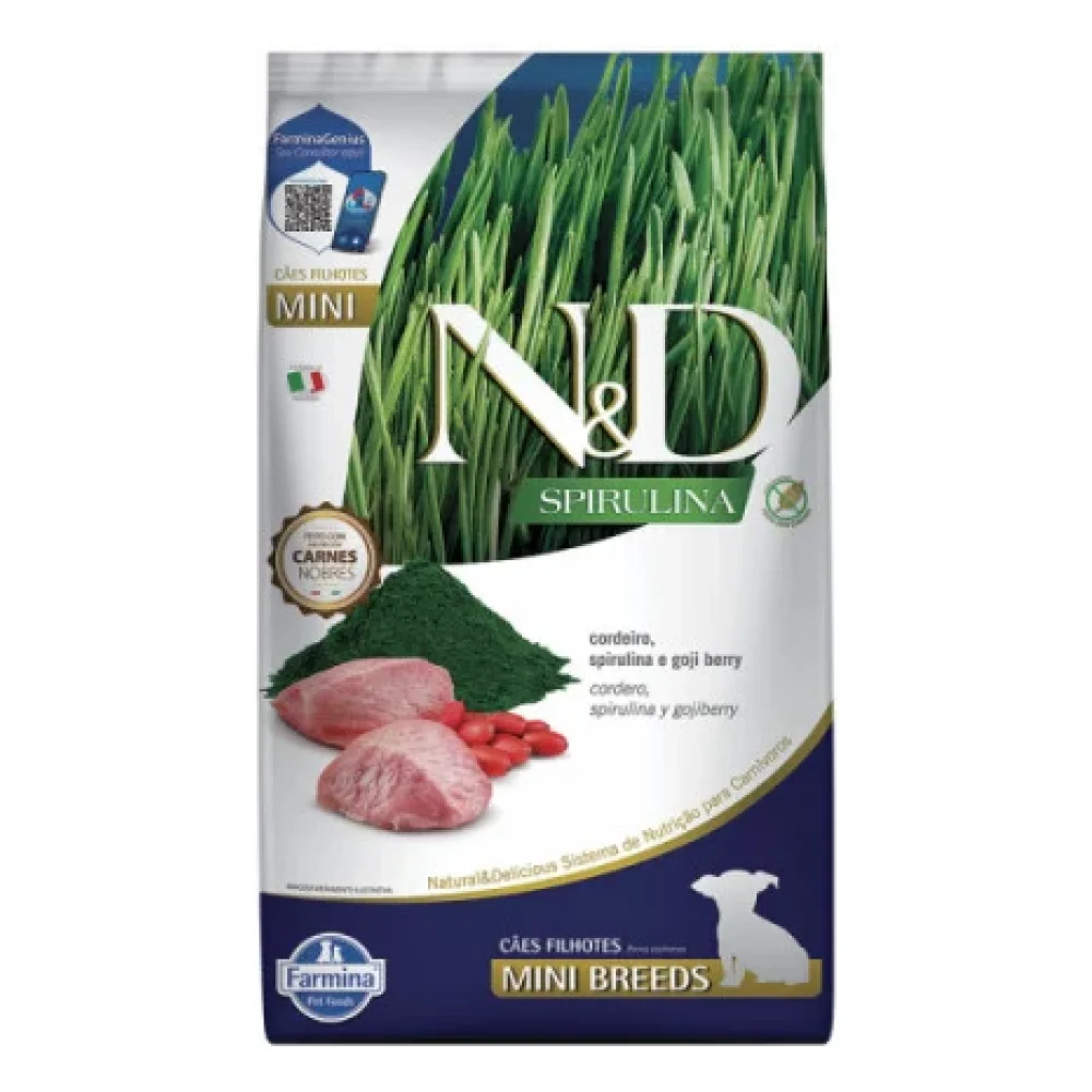 N&D Spirulina Canine Cordeiro Puppy Mini