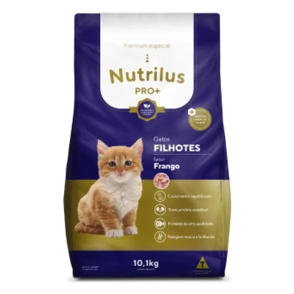 Ração Seca Nutrilus Pro+ Frango para Gatos Filhotes