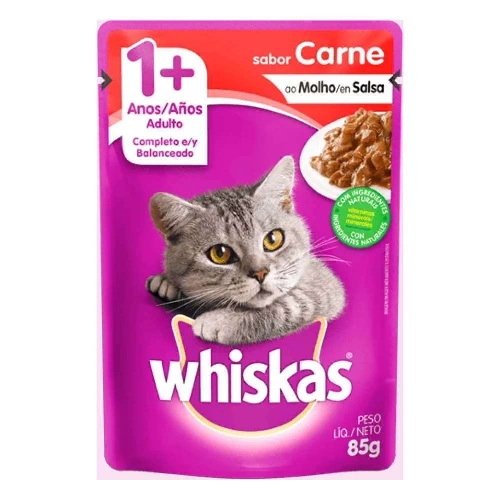 Whiskas® Adulto Sabor Carne ao Molho