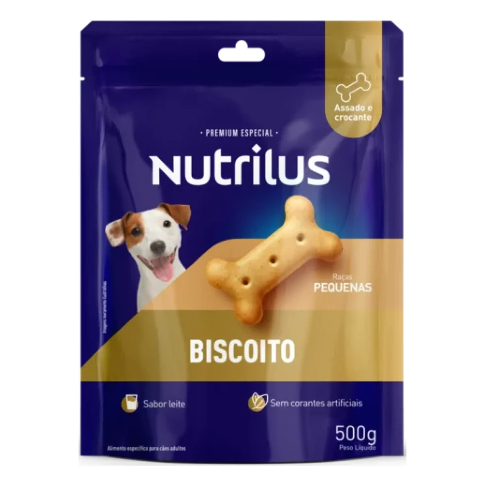 Biscoito Nutrilus para Cães Adultos Porte Pequeno
