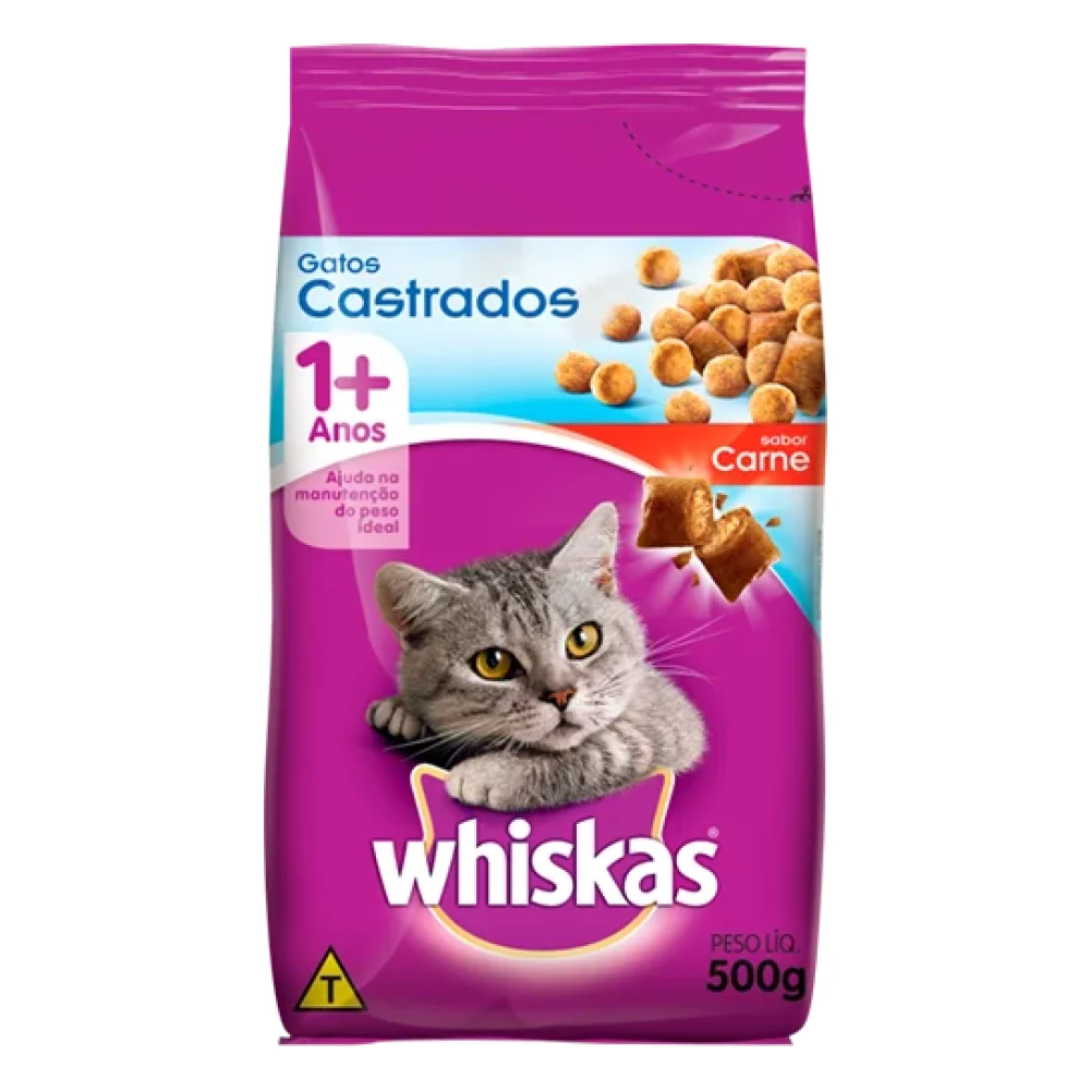 Whiskas® Sabor Carne para Gato Adulto Castrado