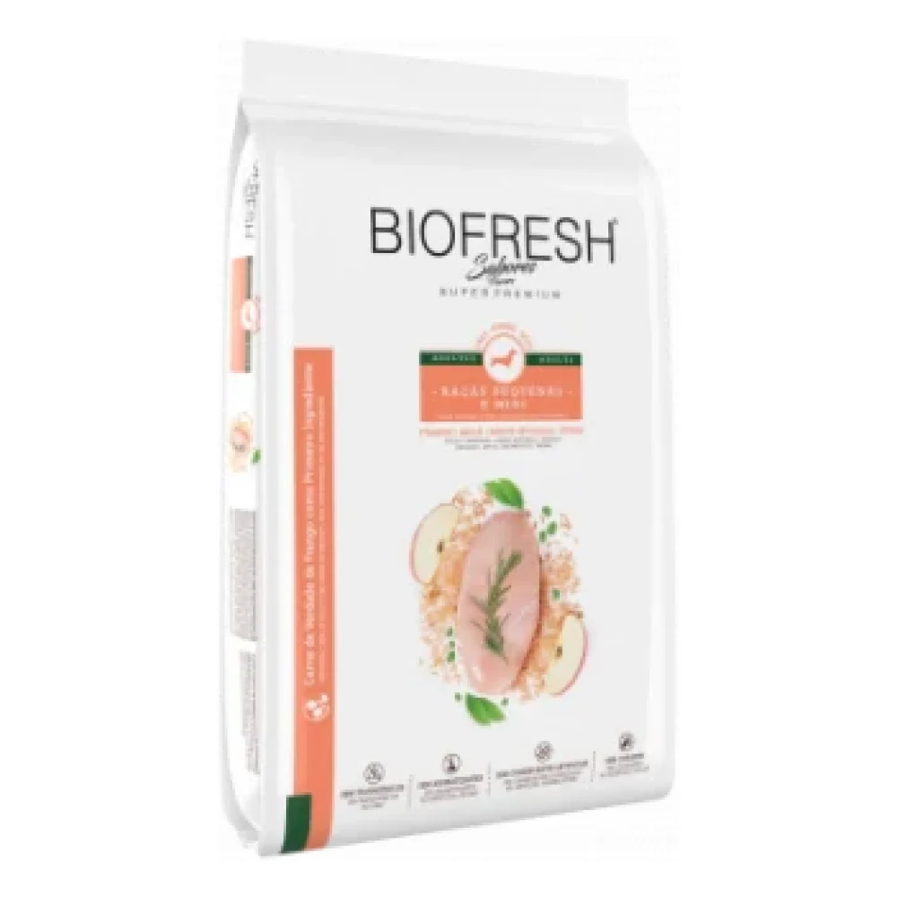 Biofresh Super Premium sabor Frango para Cães Adultos de Raças Pequenas e Mini