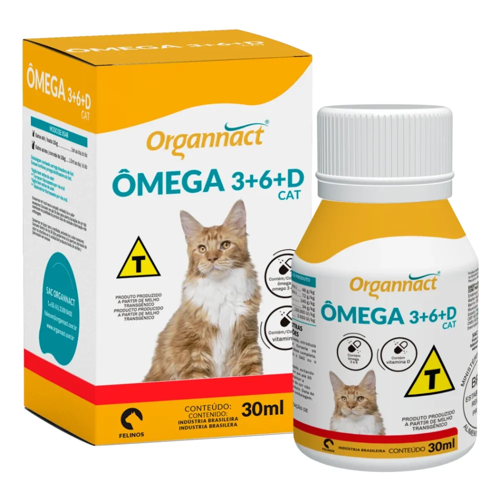Ômega 3+6+D Cat Organnact