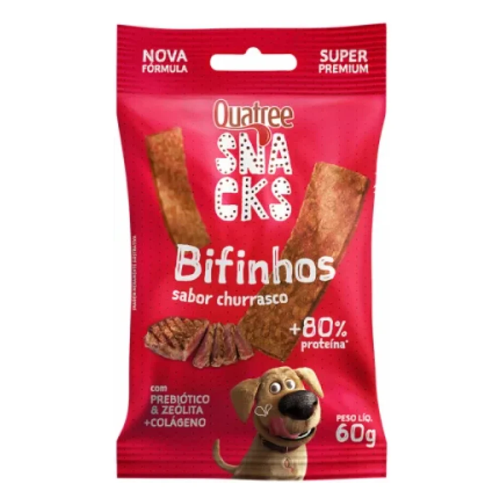 Quatree Snacks Bifinhos - Sabor Churrasco