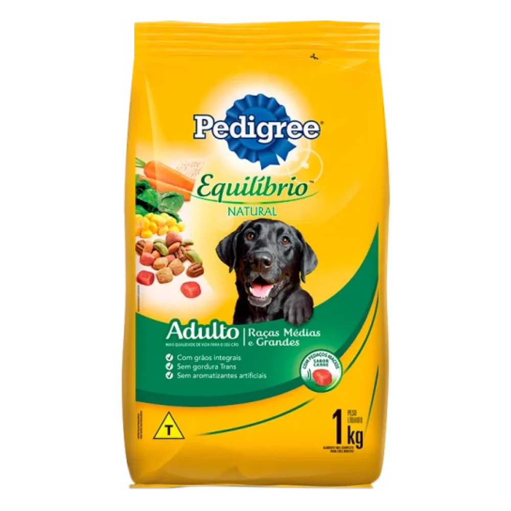Pedigree® Equilíbrio Natural Adulto Raças Médias e Grandes