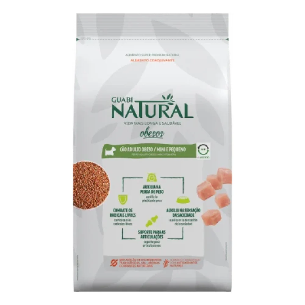 Guabi Natural Cão Adulto Obeso Porte Mini Pequeno