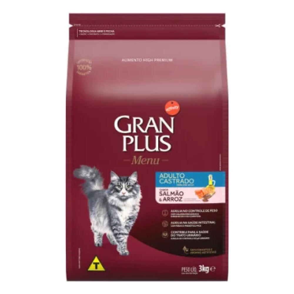 GranPlus Menu Gato Castrado Salmão e Arroz