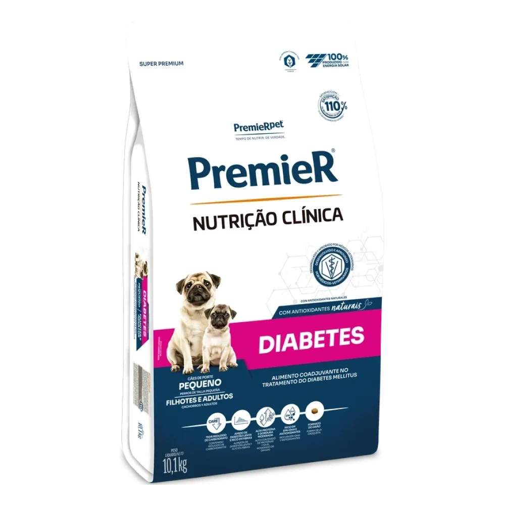 PremieR® Nutrição Clínica Cães Adultos & Filhotes Porte Pequeno Diabetes