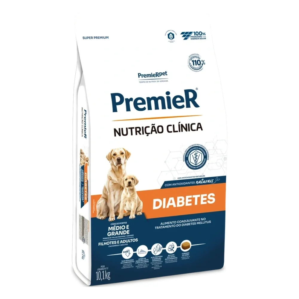 PremieR® Nutrição Clínica Cães Porte Médio & Grande Diabetes