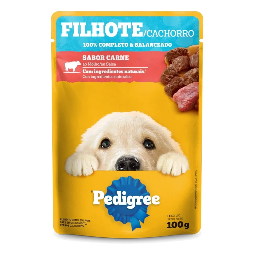 Pedigree® Sachê Filhotes - Sabor Carne ao Molho