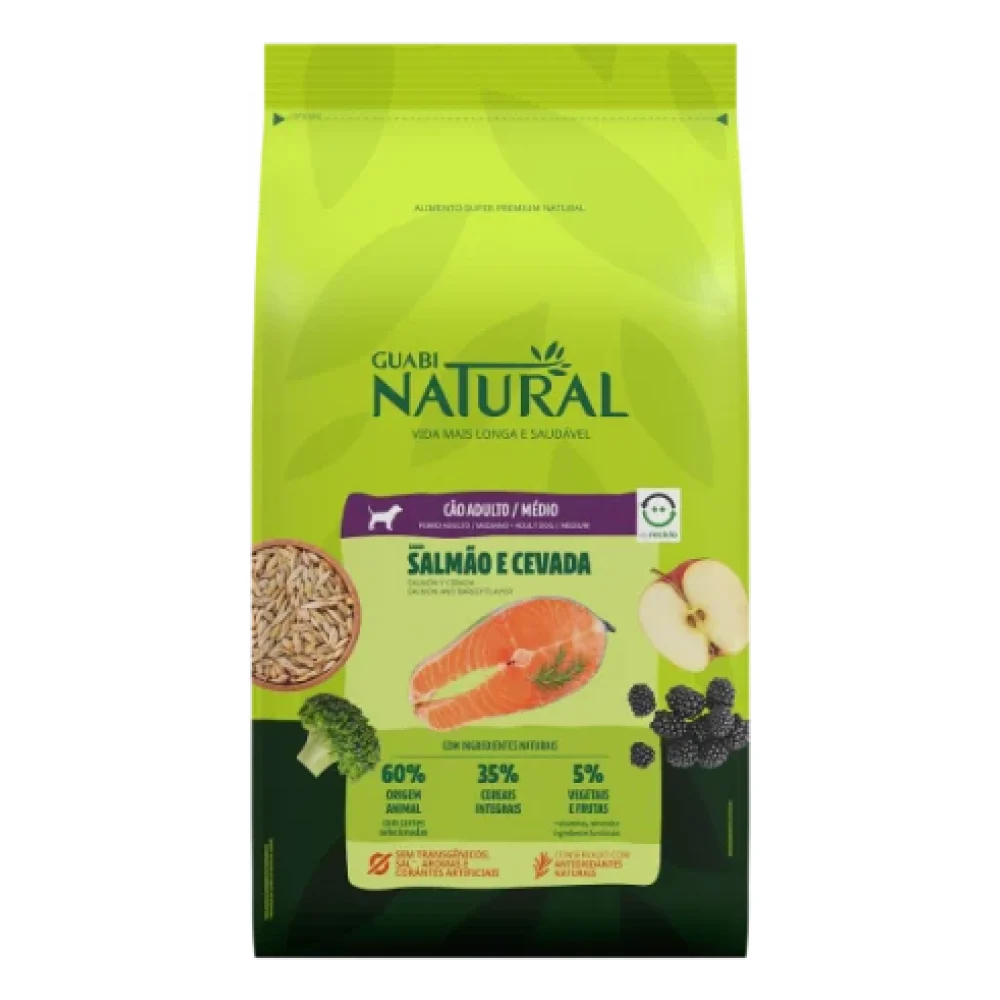 Guabi Natural Adulto Porte Médio Salmão e Ceveda