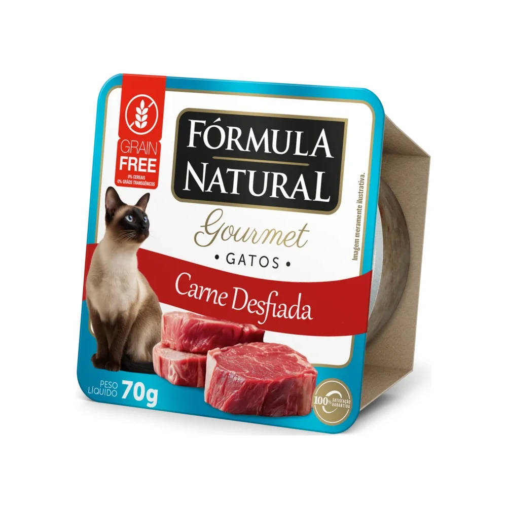 Fórmula Natural Gourmet Gatos Carne Desfiada