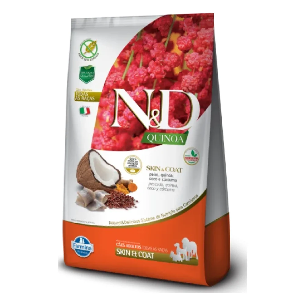 N&D Quinoa Canine Skin & Coat Peixe