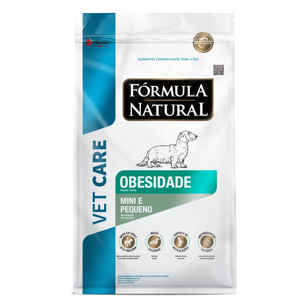 Fórmula Natural Vet Care Obesidade Cães Portes Mini e Pequeno