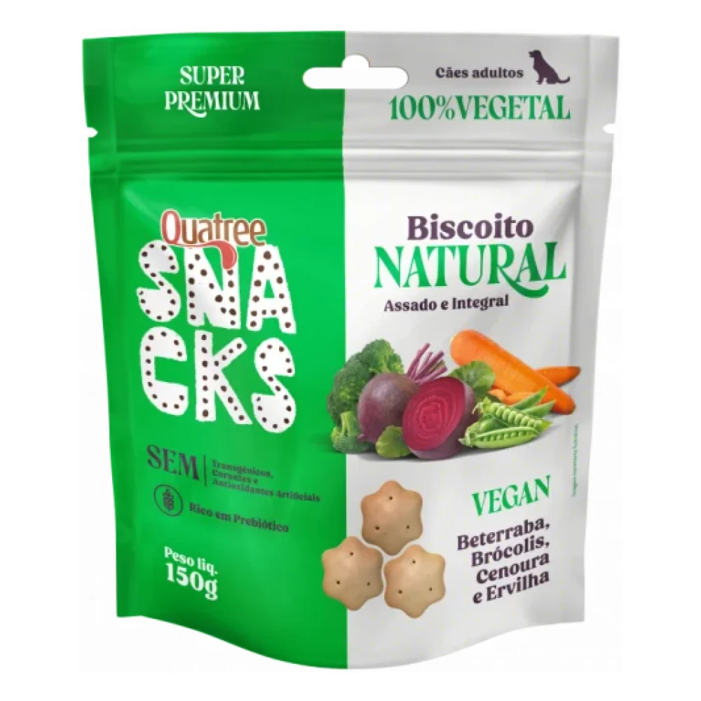 Quatree Snacks Biscoito Natural Vegan